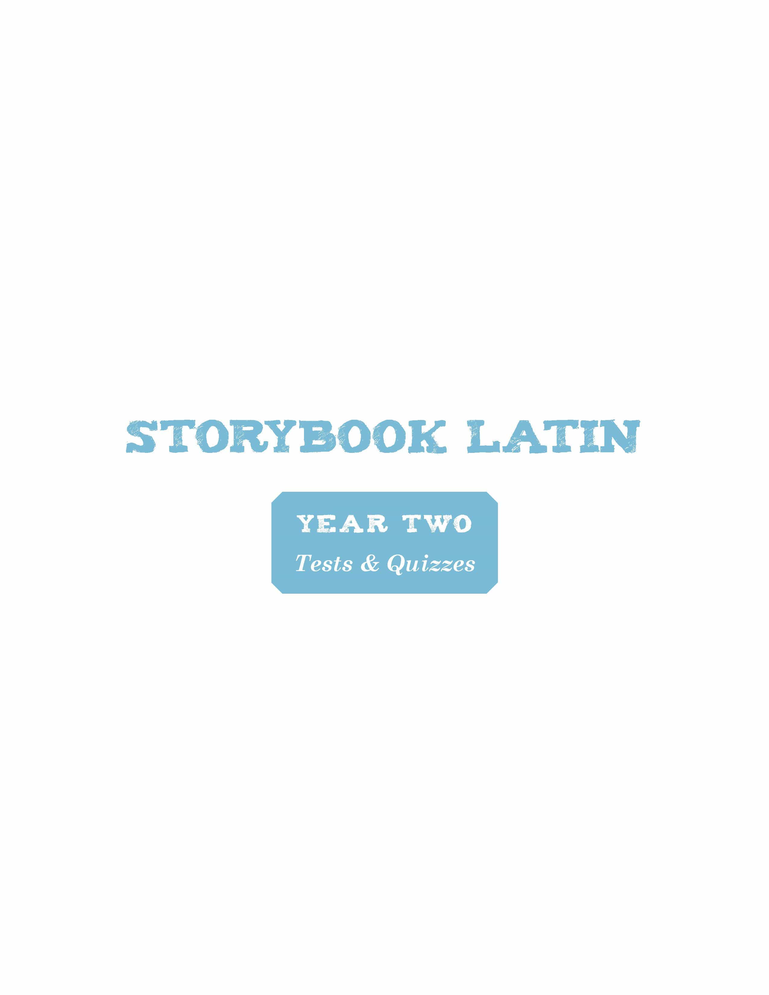 Storybook Latin Year 2 Package