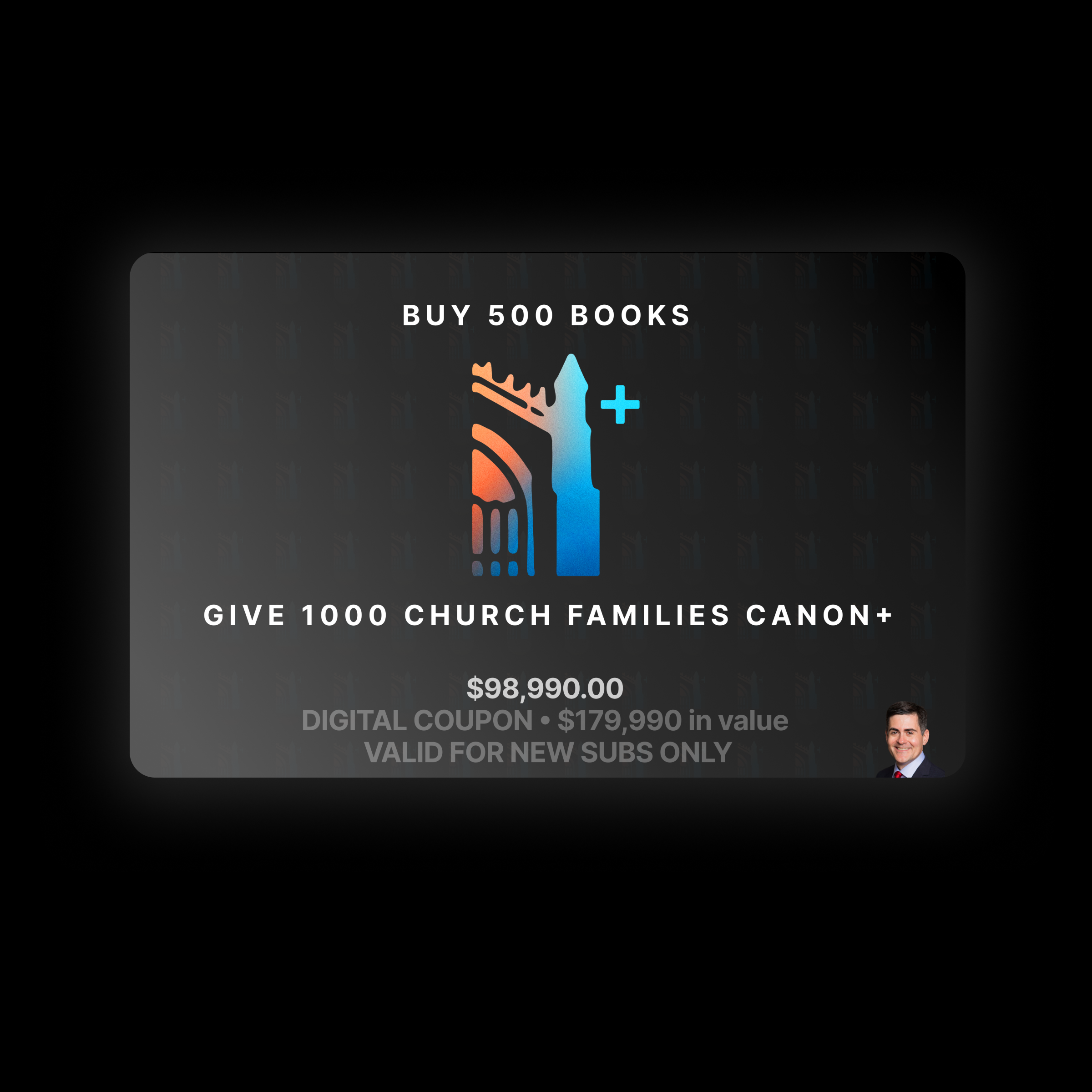 🎁 You won 1000 Families a Year of Canon+ (100% off, $179,990 value)
