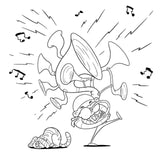 Hello Ninja Coloring Book