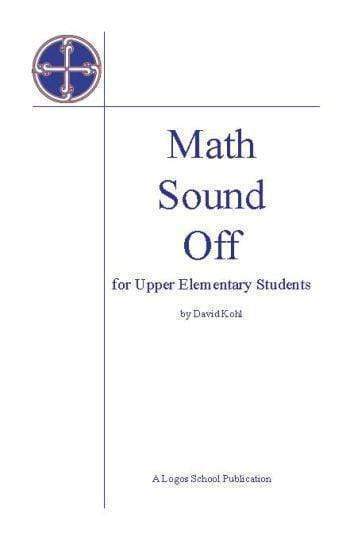 How Math Sounds Math Facts Sound Off β Canon Press
