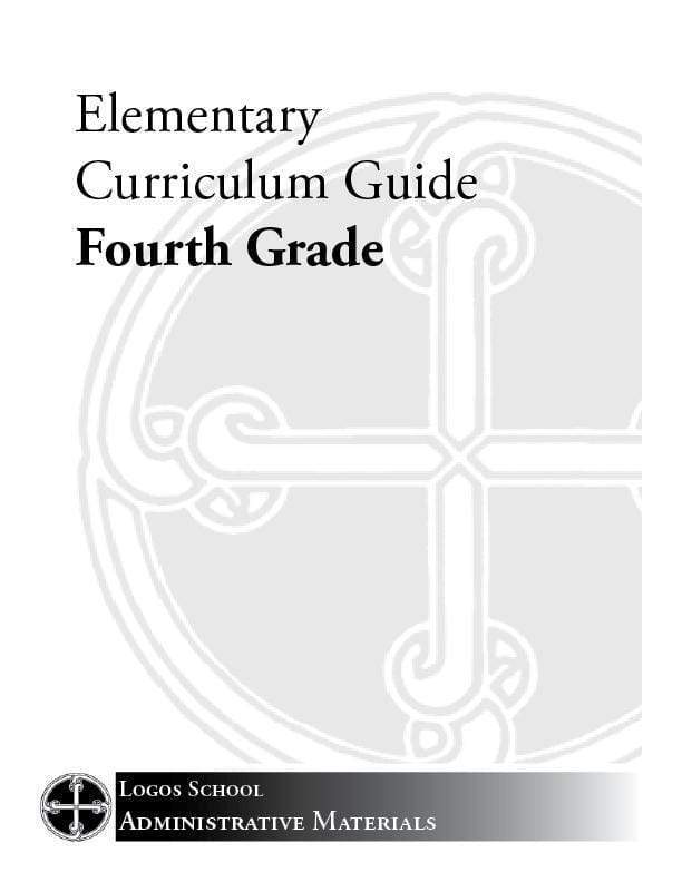 Elementary Curriculum Guide - 4th Grade (Download)
