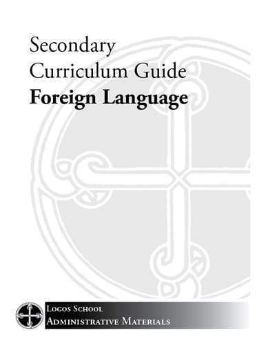 Secondary Curriculum Guide - Foreign Language (Download)